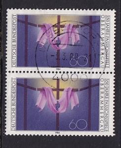 Germany    #1413    used   1984   pair  Oberammergau  Passion Play