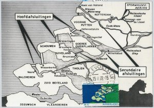 63598 - NETHERLANDS - POSTAL HISTORY: MAXIMUM CARD 1972 - MAPS-