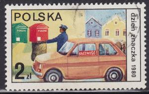 Poland 2419 Stamp Day, Mail Pick-Up 2.00zł 1980