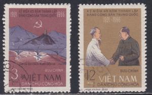 Vietnam # 427-428, Ho Chi Minh & Mao Tse-Tung, Used