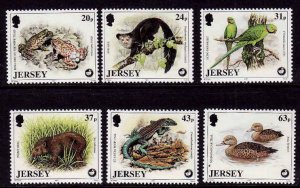 Jersey 1997 - Endangered Species   MNH  Set   # 806-811