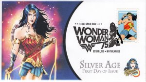 AO- 5151-4, 2016, Wonder Woman,  Add-on Cover, First Day Cover, Pictorial Postma