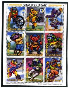 Mongolia 1998 BEARS MAKE BASKETBALL GOLF HOCKEY SOCCER Sheet Perforated Mint(NH)