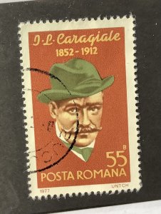 Romania 1977 Scott 2727 used - 55b, Ion Luca Caragiale, writer