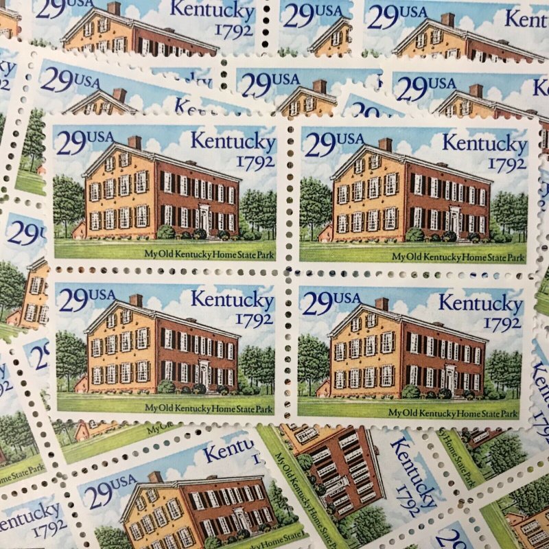 2636  29c  Kentucky Statehood Bicentennial   100 MNH stamps $29 face value  1992