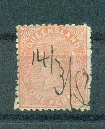 Queensland sc# 57 (2) used cat value $10.00