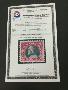 MOMEN: US STAMPS #547 MINT OG NH PSE CERT GRADED XF-SUP 95