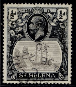 ST. HELENA GV SG97, ½d grey & black, FINE USED. CDS