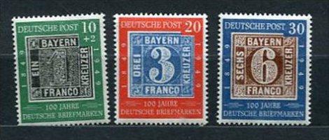 Germany 1949 Sc 667-8 B309 Mi 113-5 MLH (Trace) Cv 70 Euro