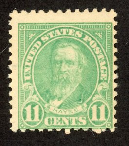 US 563 MNH 1922  11c Hayes