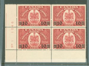 Canada #E9 Mint (NH) Plate Block