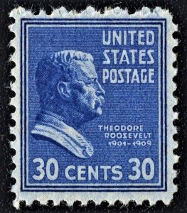 US 830 MNH VF 30 Cent Theodore Roosevelt