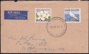 COOK IS 1965 cover to New Zealand ex MANGAIA...............................A8322