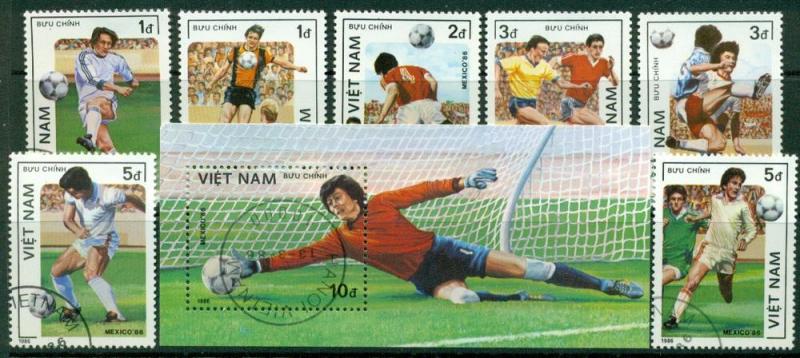 Viet Nam - Soccer, Football 1986 Sc. 1606-12, 1613 S/S