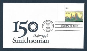 UNITED STATES FDC 32¢ Smithsonian 1996 cacheted