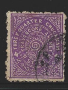 India Travancore Sc#9 Used