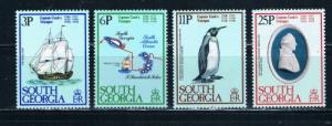 South Georgia 52-55 MNH Set Capt Cook  (S0201)