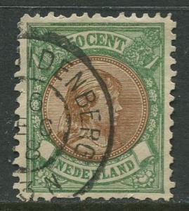 Netherland - Scott 51- Princess Wilhelmina -1893 - Used - Single 50c stamp