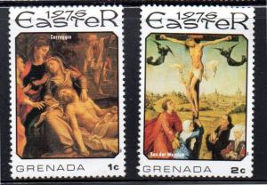 GRENADA 709-710 MNH BIN $0.50 EASTER 1976