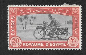 Egypt Scott E2 Unused HROG - 1929 Motorcycle Postman Special Delivery