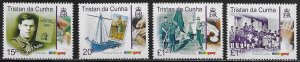 Tristan da Cunha Scott #'s 809 - 812 MNH