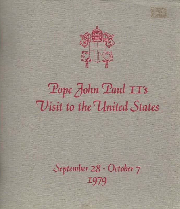 Pope John Paul II 1979 Visit to the United States folder and four covers