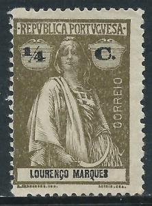 Lourenco Marques, Sc #116, 1/4c MH