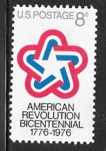 USA 1432: 8c Bicentennial Commission Emblem, MNH, VF