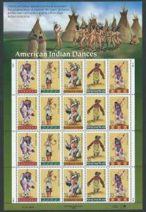 STAMP STATION PERTH-USA #3072-3076 MNH MS American Dances Various Plates &Positi