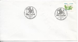 BRAZIL 1991 COVER WITH SPECIAL CANCEL OKTOBERFEST BEER AGRICULTURE