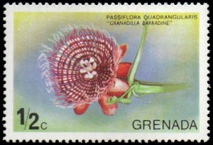 Grenada 612 - Mint-H - ½c Passion Flower (1975)