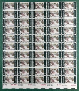 1384 WINTER SUNDAY Pre-cancel “Baltimore, MD” Sheet of 50 US 6¢ Stamps MNH 1968