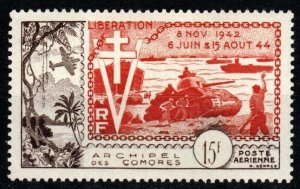 Comoro Islands #C4 F-VF Unused CV $32.50