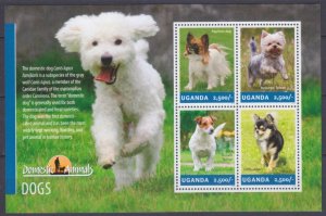 2014 Uganda 3310-3313KL Dogs 12,00 €