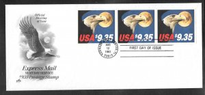 #1909 FDC Pane of Express stamps Artcraft Cachet (16822)