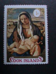 COOK ISLANDS 1968 SC#176-8 54 YEARS OLD-PAINTING-VIRGIN & THE CHILD MNH VF