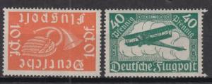 Germany - 1919 First Air stamp set  Mi# 111/112 - MNH (9171)