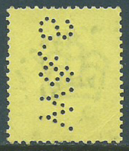 Great Britain, Sc #115, 3d Used-Perfin