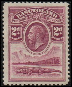 Basutoland 3 - Mint-H - 2p George V / Crocodile (1933) (cv $1.65)