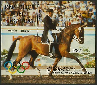 Paraguay C637 MNH Equestrian Horse, Olympics