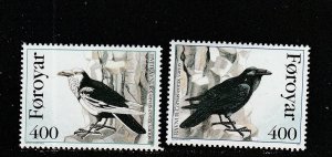 Faroe Islands  Scott#  287-288  MNH  (1995 Ravens)