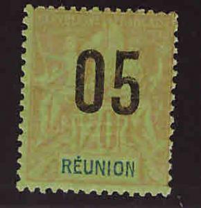 Reunion  Scott 101 MH* overprint