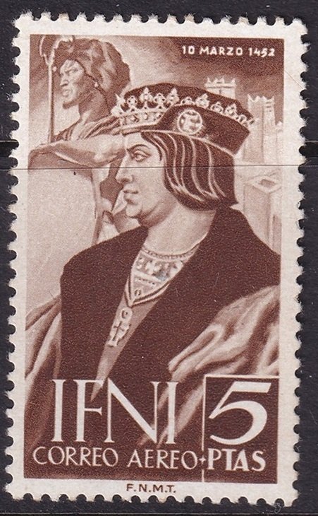 Ifni 1952 Sc C49 air post MLH*