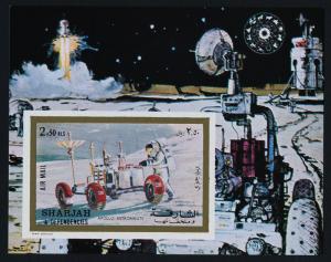 Sharjah MIBK 111B MNH - Apollo, Moon Rover, Space