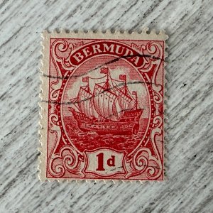Bermuda #42a Used, 1p, Caravel, 2024 SCV.$10.00