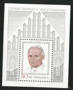 Poland Scott 2340 MNH** 1983 Pope John Paul II mini sheet