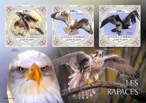 A7674- DJIBOUTI - Stamp Sheet - 2021 BIRD of PREY  Eagles