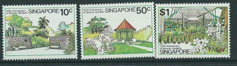 SINGAPORE SG361/3 1979 BOTANIC GARDENS MTD MINT