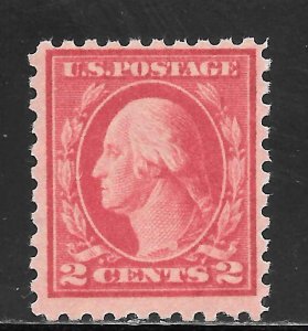 United States Scott 425 MNHOG - 1914 2c Washington, Type I - SCV $5.00