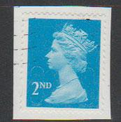 GB QE II Machin SG U2961 - 2nd brt blue - M11L - Source  B